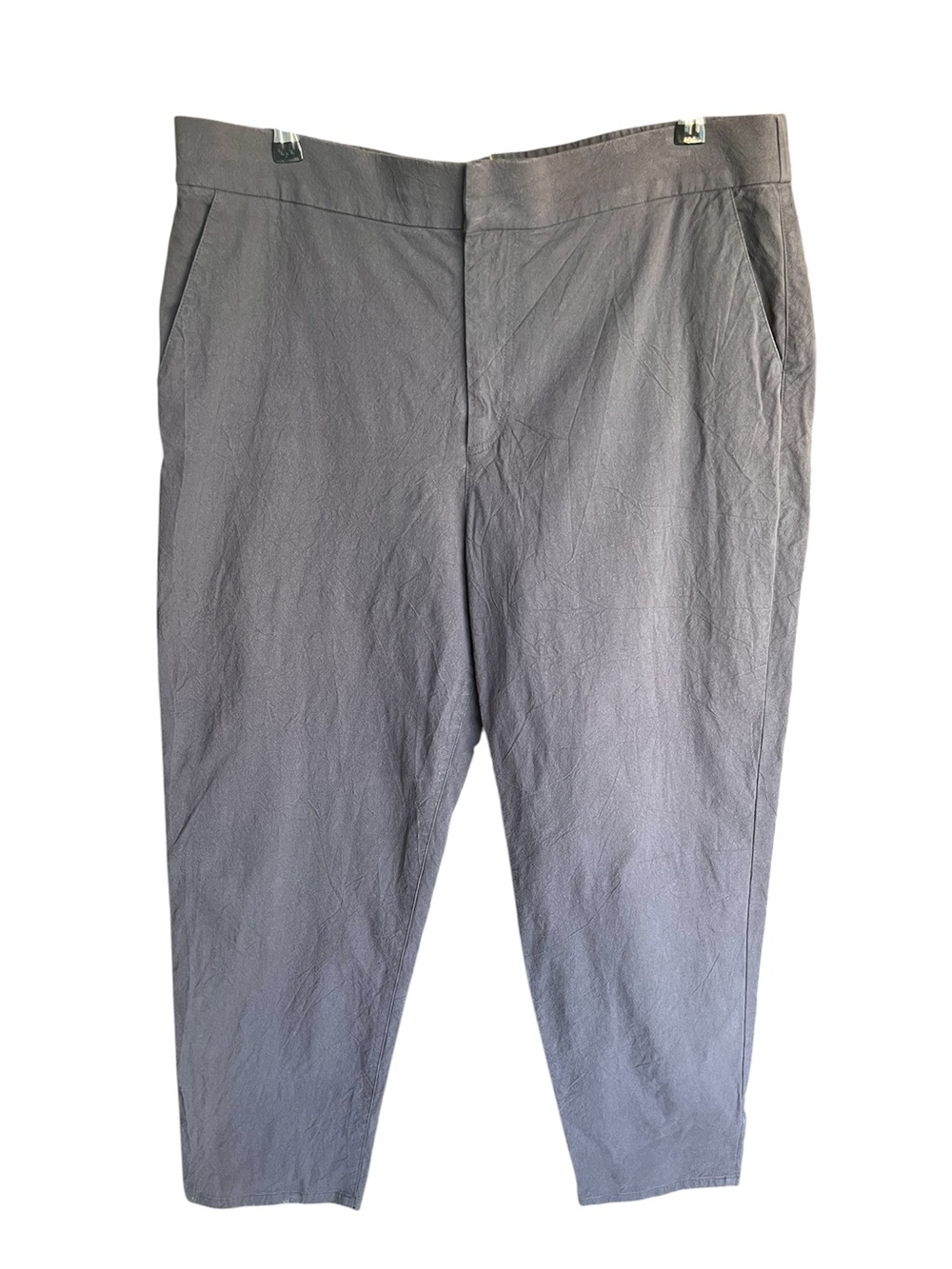 Two Days Off Women's Gray Cotton Chinos - Classic Everyday Pants XL